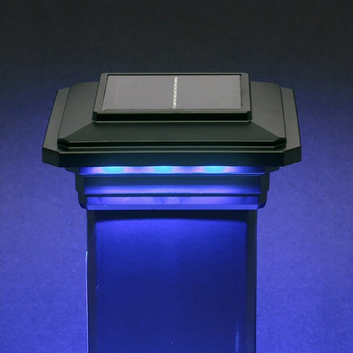 4 in. x 4 in. Solar Post Cap Light - 3 LED Colors