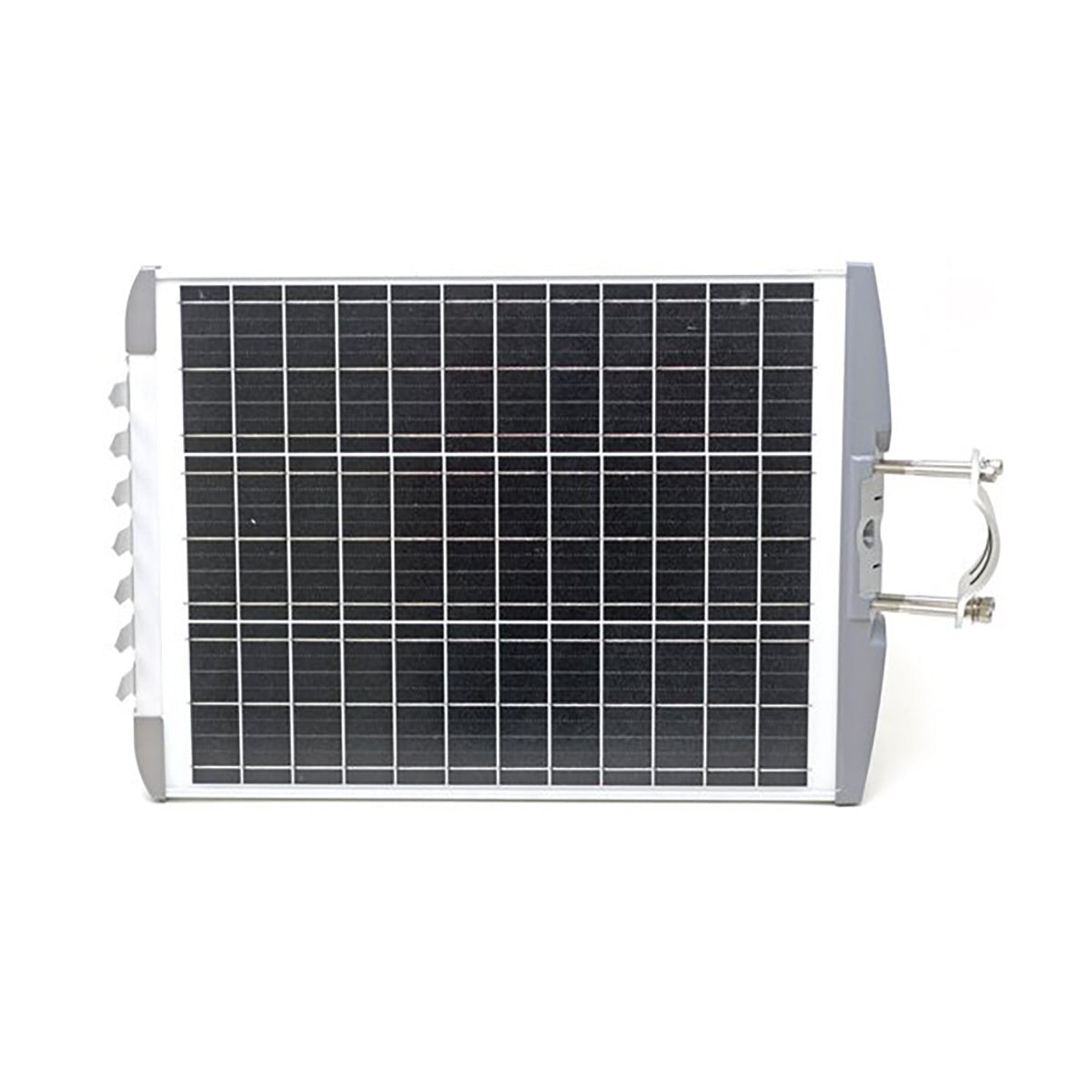 Solar panel with grid pattern on a white background