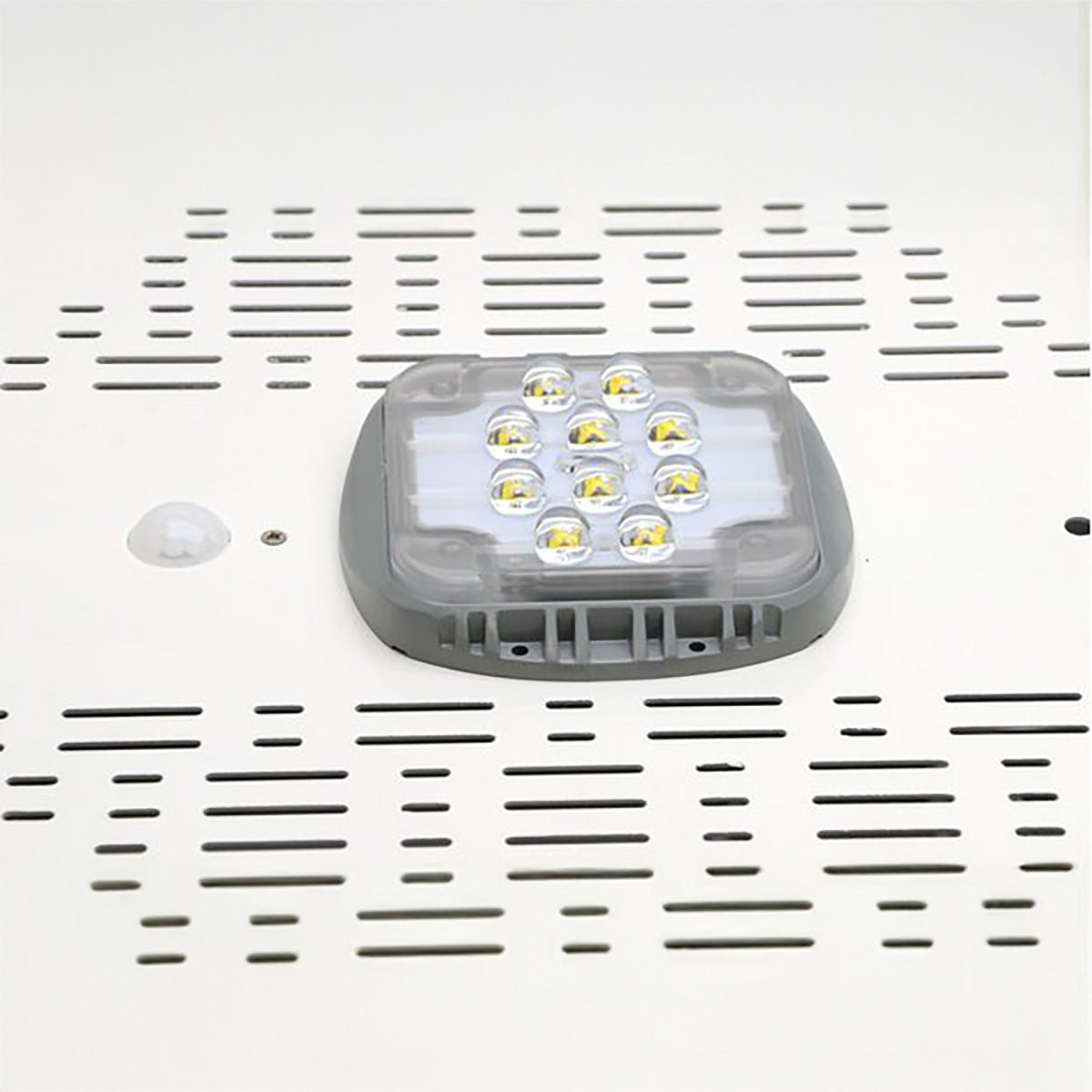 LED light bulb on a white background