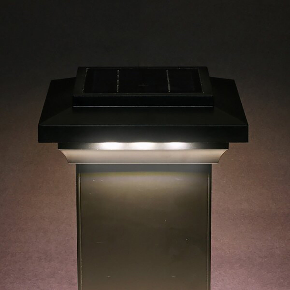 Solar Post Cap Light black