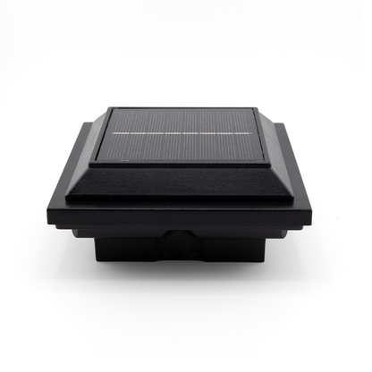 3 in x 3 in. White Solar Post Cap Light - White LED