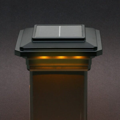 4 in. x 4 in. Solar Post Cap Light - 3 LED Colors