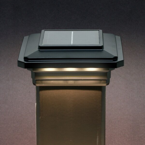 4 in. x 4 in. Solar Post Cap Light - 3 LED Colors