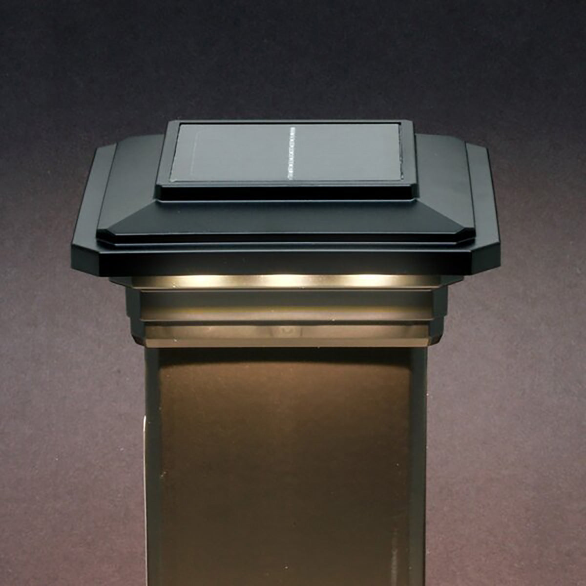 4 in. x 4 in. Solar Post Cap Light - 3 LED Colors
