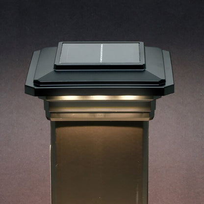 4 in. x 4 in. Solar Post Cap Light - 3 LED Colors