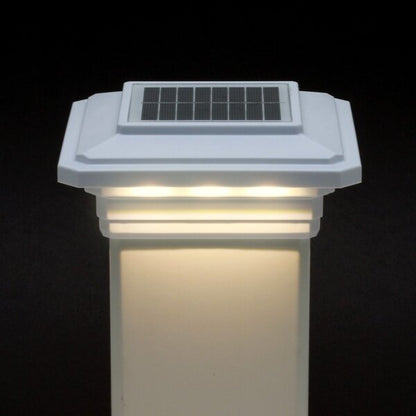 4 in. x 4 in. Solar Post Cap Light - 3 LED Colors