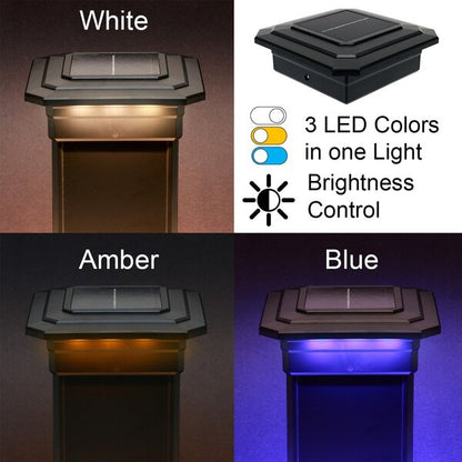 5⅛ in. x 5⅛ in. Solar Post Cap Light for TimberTech - 3 LED Colors