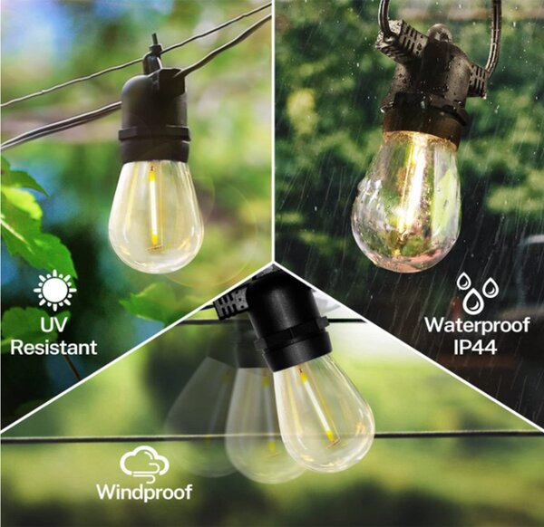 Solar Gazebo & Pergola String Light Kit