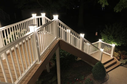 5½ in. x 5½ in. Solar Post Cap Light for Azek | Trex | Wood - 3 LED Colors Changing
