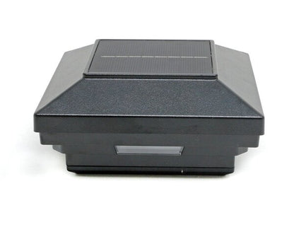 3½ in x 3½ in. (4 in. x 4 in. Wood) White Solar Post Cap Light - White LED