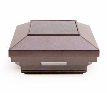 4 in. x 4 in. White Solar Post Cap Light - White LED