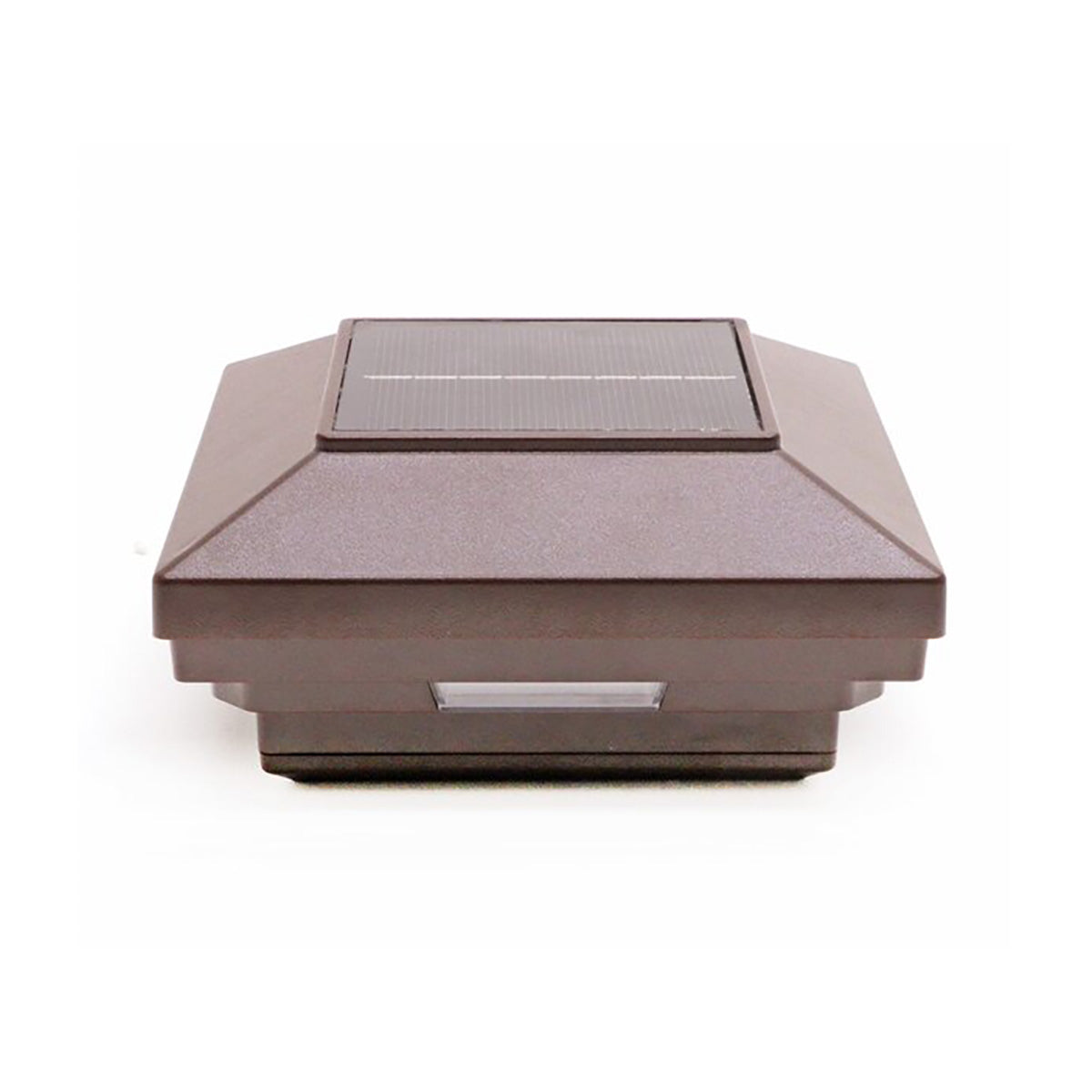 Square solar light on a white background