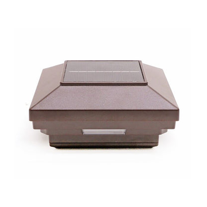 Square solar light on a white background