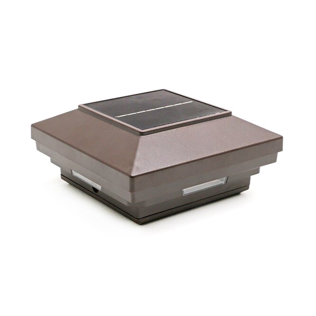 4 in. x 4 in. White Solar Post Cap Light - White LED