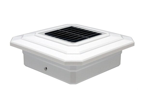 5 in. x 5 in. Solar Post Cap Light - 3 LED Colors