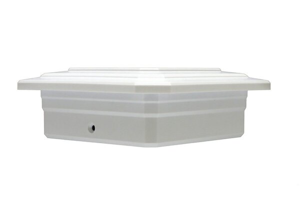 5 in. x 5 in. Solar Post Cap Light - 3 LED Colors