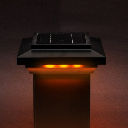 5½ in. x 5½ in. Solar Post Cap Light for Azek | Trex | Wood - 3 LED Colors Changing