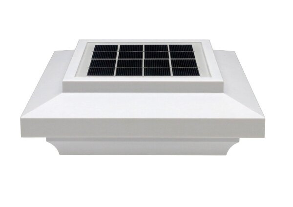 5½ in. x 5½ in. Solar Post Cap Light for Azek | Trex | Wood - 3 LED Colors Changing