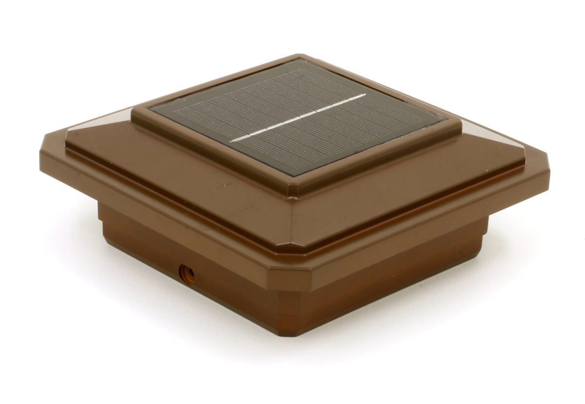 4½ in. x 4½ in. Solar Post Cap Light for Trex - 3 LED Color Changing